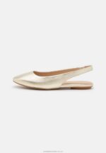 läder slingback balett pumps guld Anna Field 42BF62182 kvinnor - Bild 2