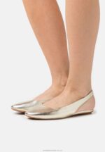 läder slingback balett pumps guld Anna Field 42BF62182 kvinnor
