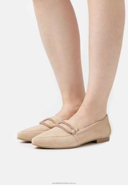 läder slip-ons beige Anna Field 42BF61810 kvinnor