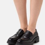 läder slip-ons svart Anna Field 42BF61817 kvinnor