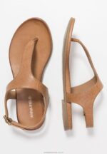 läder t-bar sandaler cognac Anna Field 42BF61495 kvinnor - Bild 4