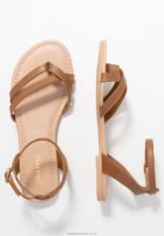 läder t-bar sandaler cognac Anna Field 42BF61513 kvinnor - Bild 4
