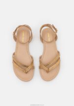 läder t-bar sandaler guld Anna Field 42BF61529 kvinnor - Bild 6