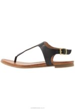 läder t-bar sandaler svarta Anna Field 42BF61521 kvinnor - Bild 2