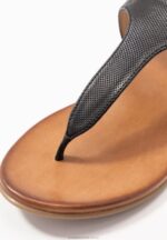 läder t-bar sandaler svarta Anna Field 42BF61521 kvinnor - Bild 3