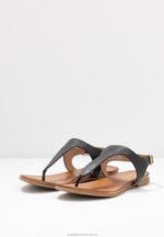 läder t-bar sandaler svarta Anna Field 42BF61521 kvinnor - Bild 5