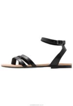 läder t-bar sandaler svarta Anna Field 42BF61523 kvinnor - Bild 2