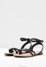 läder t-bar sandaler svarta Anna Field 42BF61523 kvinnor - Bild 5