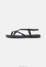 läder t-bar sandaler svarta Anna Field 42BF61532 kvinnor - Bild 2