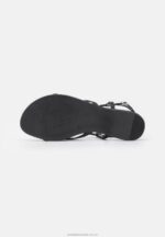 läder t-bar sandaler svarta Anna Field 42BF61532 kvinnor - Bild 5