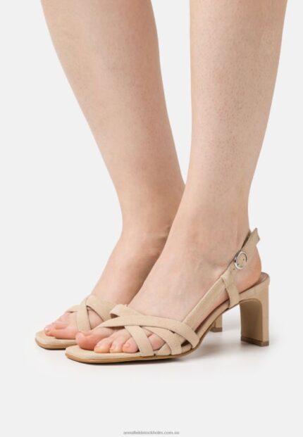 lädersandaler beige Anna Field 42BF61446 kvinnor