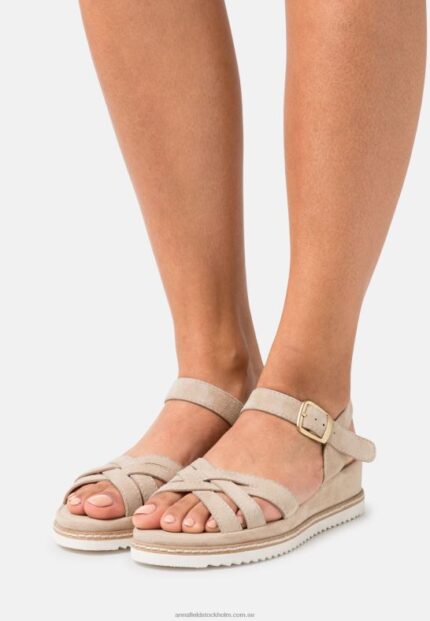lädersandaler beige Anna Field 42BF61485 kvinnor