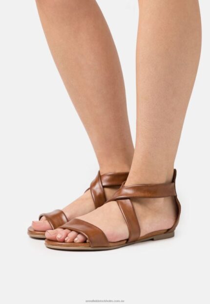 lädersandaler cognac Anna Field 42BF61316 kvinnor