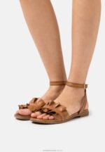 lädersandaler cognac Anna Field 42BF61440 kvinnor - Bild 5