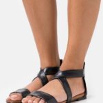 lädersandaler svarta Anna Field 42BF61280 kvinnor