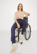 mörkblå byxor Anna Field 42BF6643 kvinnor - Bild 9