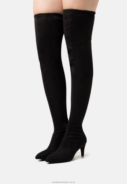 over-the-knee stövlar svarta Anna Field 42BF62240 kvinnor