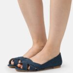 peeptoe balett pumps blå Anna Field 42BF62120 kvinnor