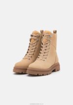 plattformsstövlar i läder beige Anna Field 42BF62034 kvinnor - Bild 3