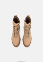 plattformsstövlar i läder beige Anna Field 42BF62034 kvinnor - Bild 6