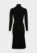 rollkragen ripp mini strickkleid mit grtel jumper dress black Anna Field 42BF6234 kvinnor - Bild 2