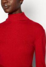 rollkragen ripp mini strickkleid mit grtel jumper dress red Anna Field 42BF6232 kvinnor - Bild 6