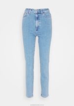 slim fit jeans ljusblå denim Anna Field 42BF6663 kvinnor - Bild 5