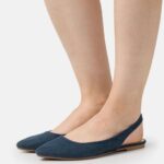 slingback balett pumps blå Anna Field 42BF62183 kvinnor