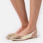 slingback balett pumps guld Anna Field 42BF62185 kvinnor