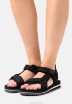 svarta promenadsandaler Anna Field 42BF61298 kvinnor