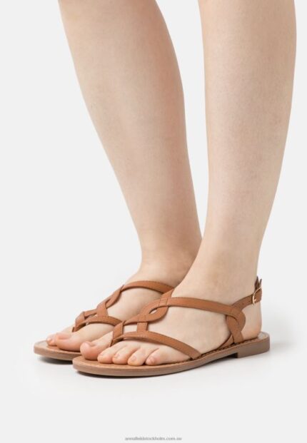 t-bar sandaler cognac Anna Field 42BF61527 kvinnor