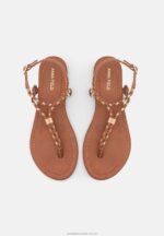 t-bar sandaler cognac/guld Anna Field 42BF61512 kvinnor - Bild 6