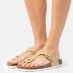 t-bar sandaler khaki Anna Field 42BF61543 kvinnor