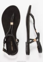 t-bar sandaler svarta Anna Field 42BF61500 kvinnor - Bild 4