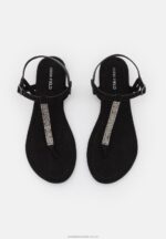 t-bar sandaler svarta Anna Field 42BF61504 kvinnor - Bild 6