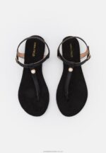 t-bar sandaler svarta Anna Field 42BF61510 kvinnor - Bild 6