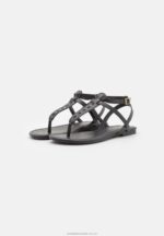 t-bar sandaler svarta Anna Field 42BF61516 kvinnor - Bild 3