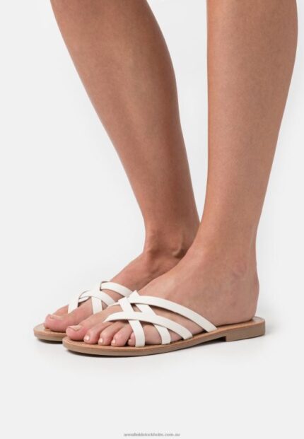 t-bar sandaler vita Anna Field 42BF61544 kvinnor