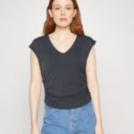 tryck grå t-shirt Anna Field 42BF6351 kvinnor