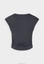 tryck grå t-shirt Anna Field 42BF6351 kvinnor - Bild 6