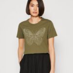 tryck t-shirt grön Anna Field 42BF6349 kvinnor