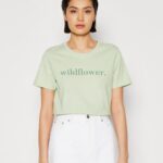 tryck t-shirt grön Anna Field 42BF6373 kvinnor