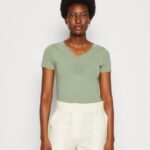 tryck t-shirt ljusgrön Anna Field 42BF6360 kvinnor