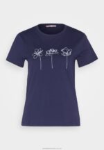 tryck t-shirt mörkblå Anna Field 42BF6313 kvinnor - Bild 5