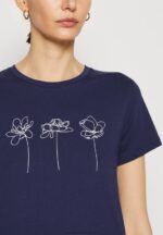 tryck t-shirt mörkblå Anna Field 42BF6313 kvinnor - Bild 6