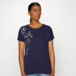 tryck t-shirt mörkblå Anna Field 42BF6362 kvinnor