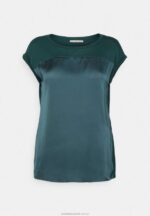 tryck t-shirt mörkgrön Anna Field 42BF6241 kvinnor