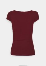 tryck t-shirt mörkröd Anna Field 42BF6243 kvinnor - Bild 2
