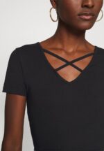 tryck t-shirt svart Anna Field 42BF6249 kvinnor - Bild 7