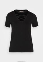tryck t-shirt svart Anna Field 42BF6325 kvinnor - Bild 5